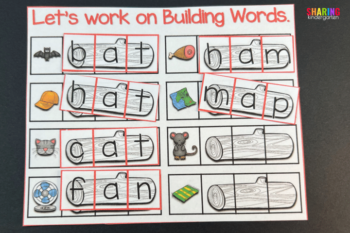 The Gruffalo Activities and Printables building word activity