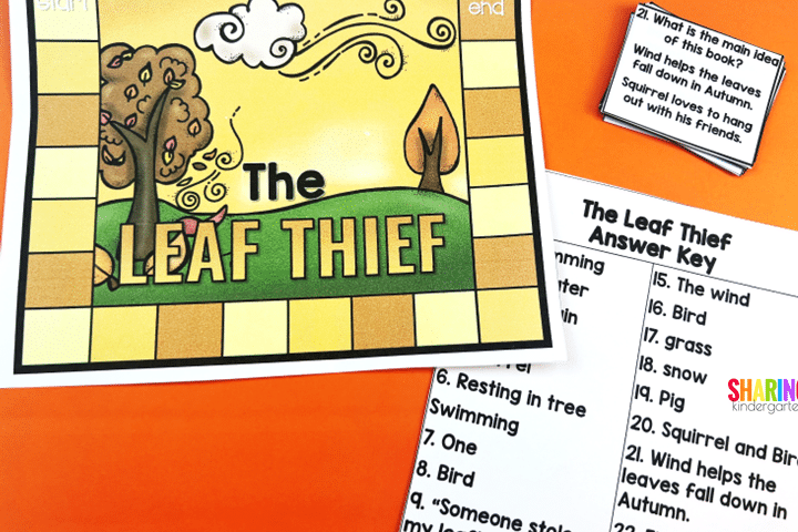 The Leaf Thief Activity: Reading Comprehension Games