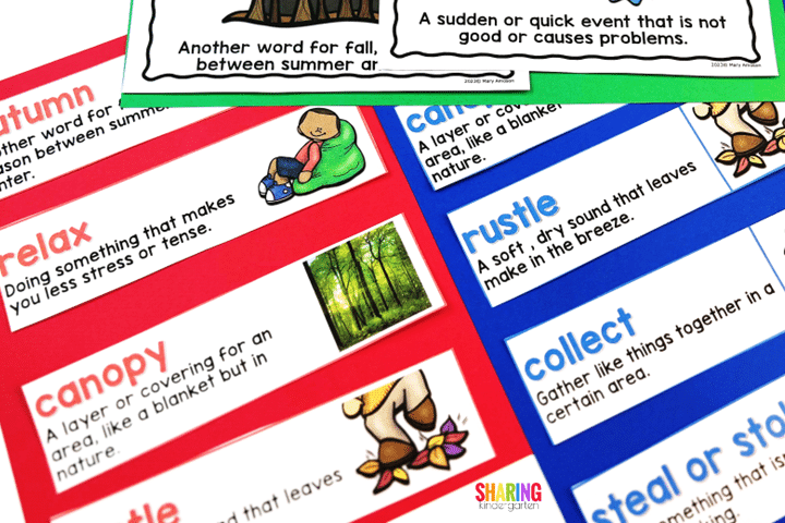 The Leaf Thief Activity: Vocabulary Posters
