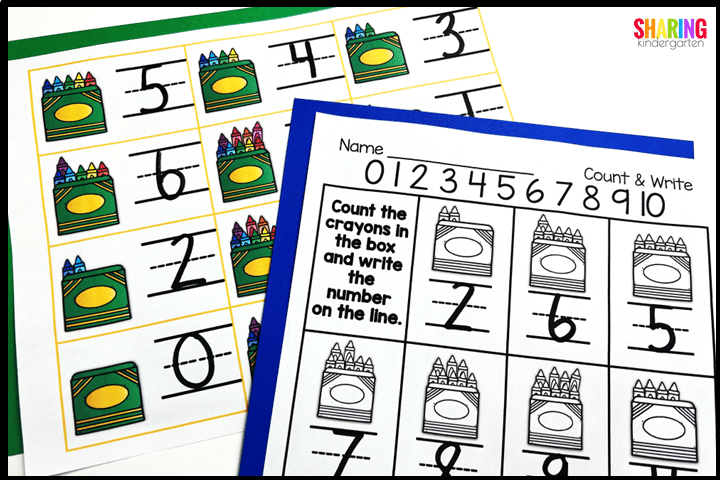 Number Counting and Matching for Creepy Crayon