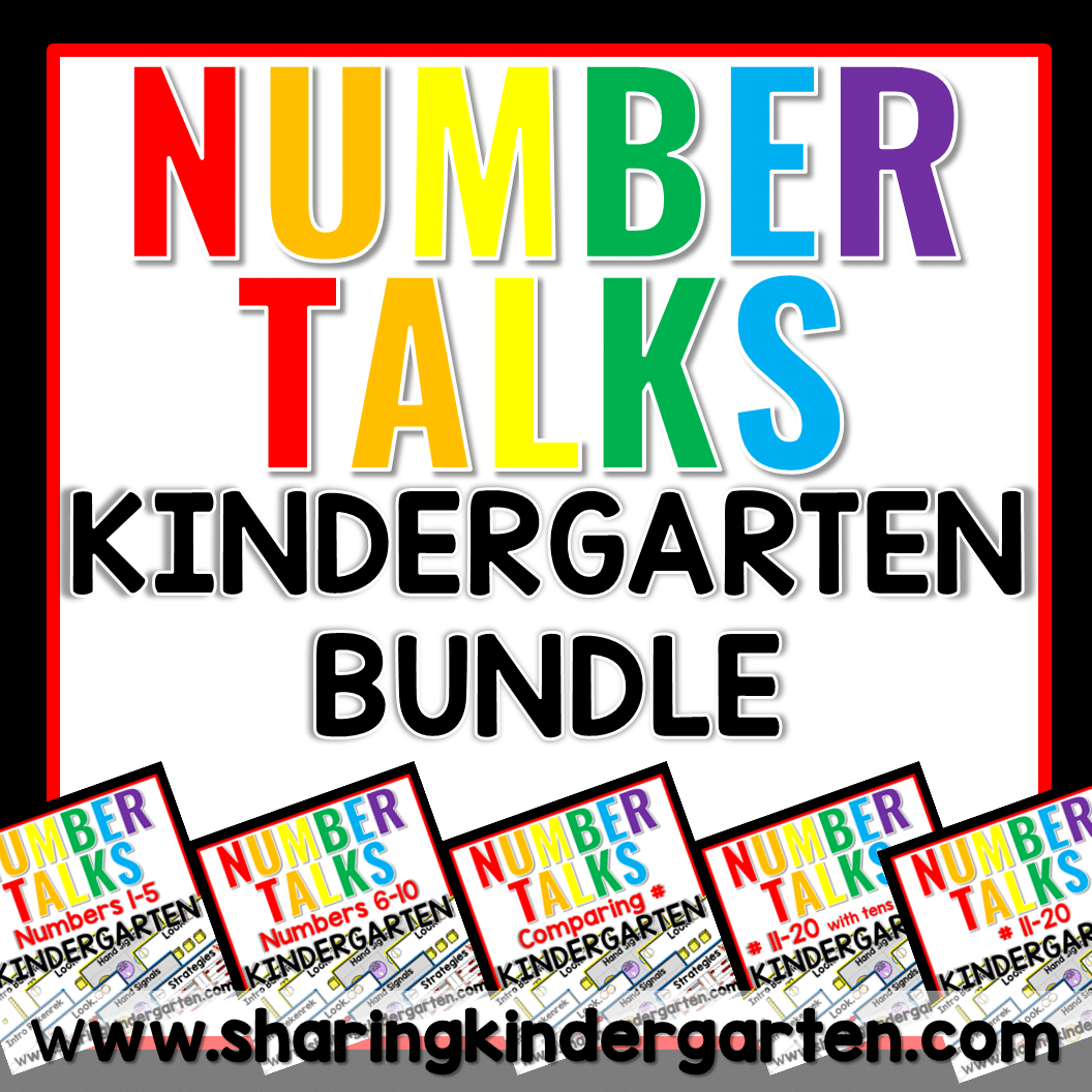 Number Talks Kindergarten Bundle