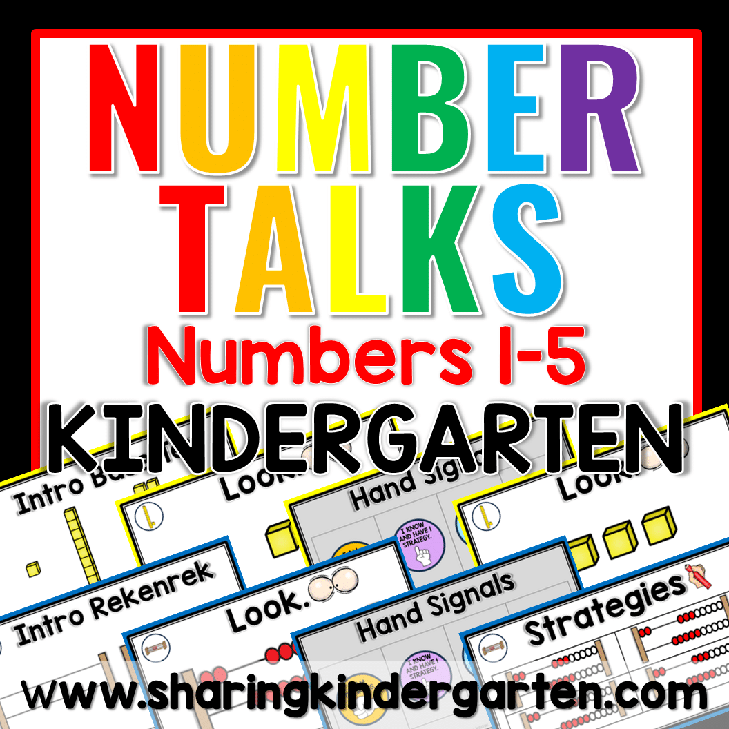 Number Talks for Kindergarten: Numbers 1-5