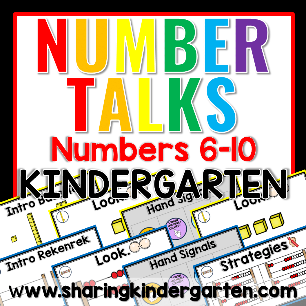 Number Talks for Kindergarten: Numbers 6-10
