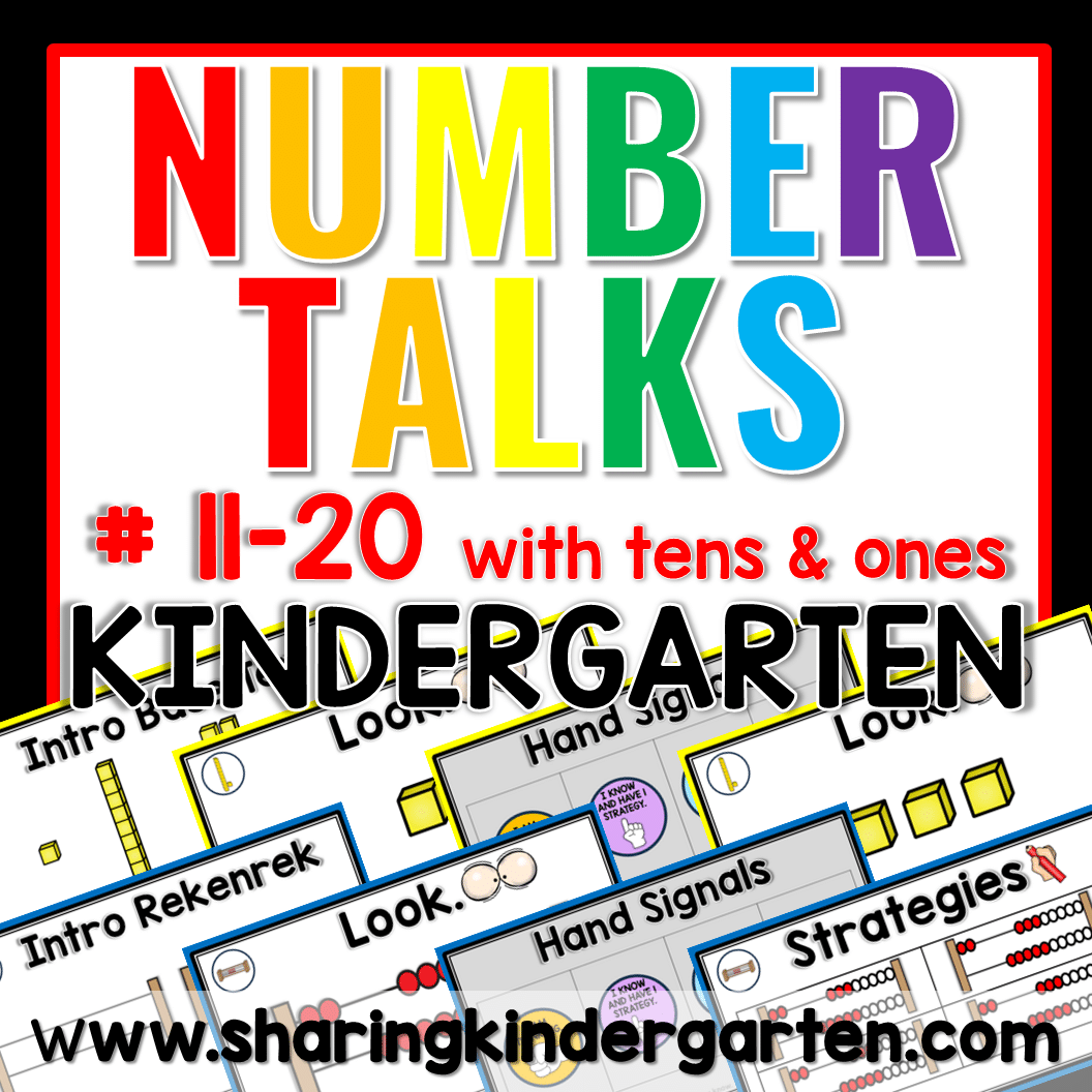 Number Talks Building Numbers 11-20 with Base Ten