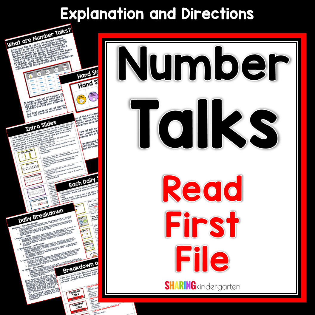 Slide4 3 Number Talks for Kindergarten: Numbers 1-5