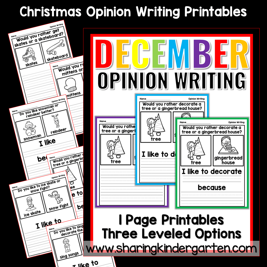Slide4 Christmas Opinion Writing Prompts