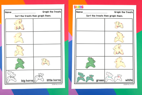Free Christmas Graph Worksheet with Reindeer Game Cookies - Sharing ...