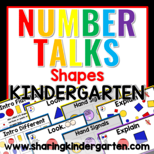 Number Talks for Kindergarten: Shapes