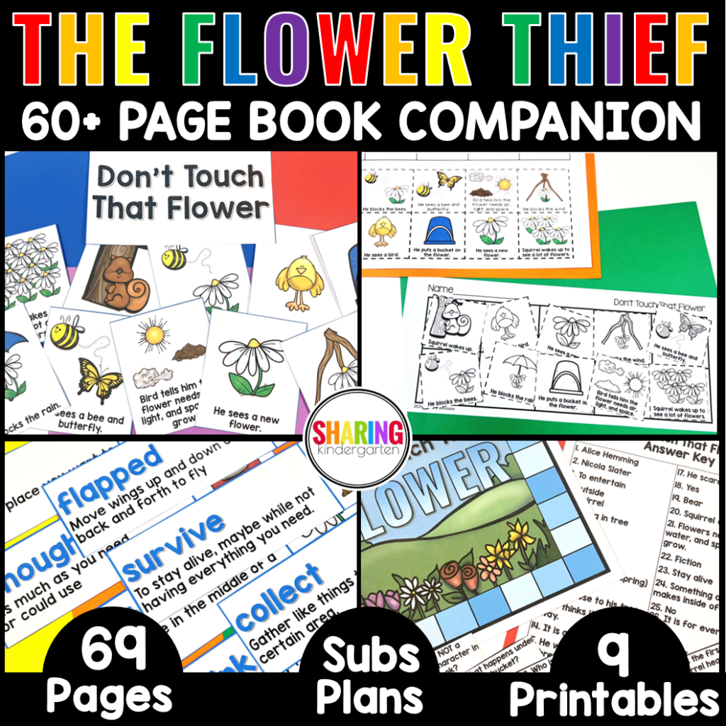 Don't Touch That Flower Book Companion and Printables