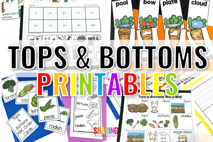 Tops and Bottoms Printables