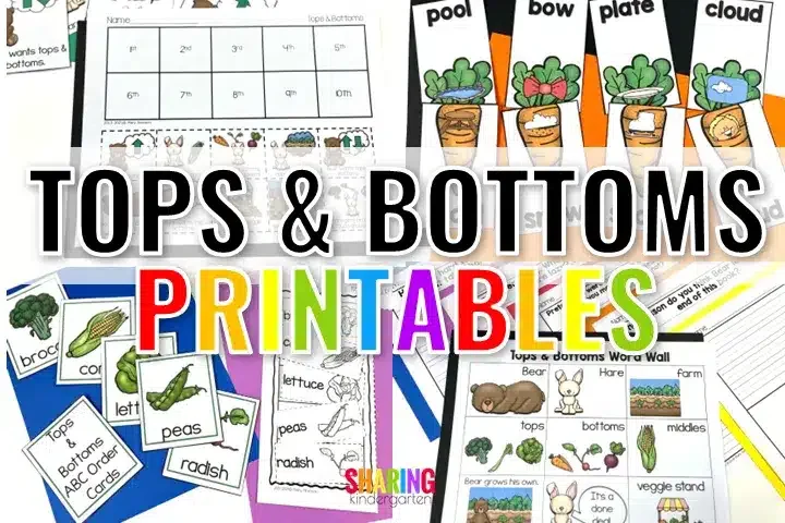Tops and Bottoms Printables