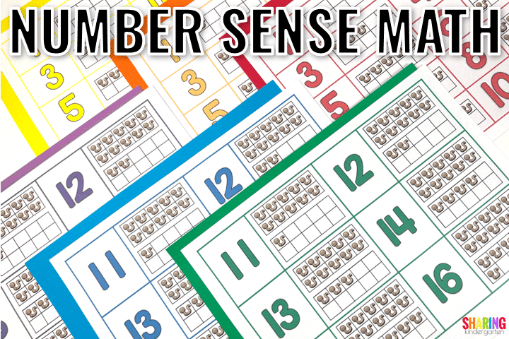 Number sense math mats with this Old Lady Worm theme.