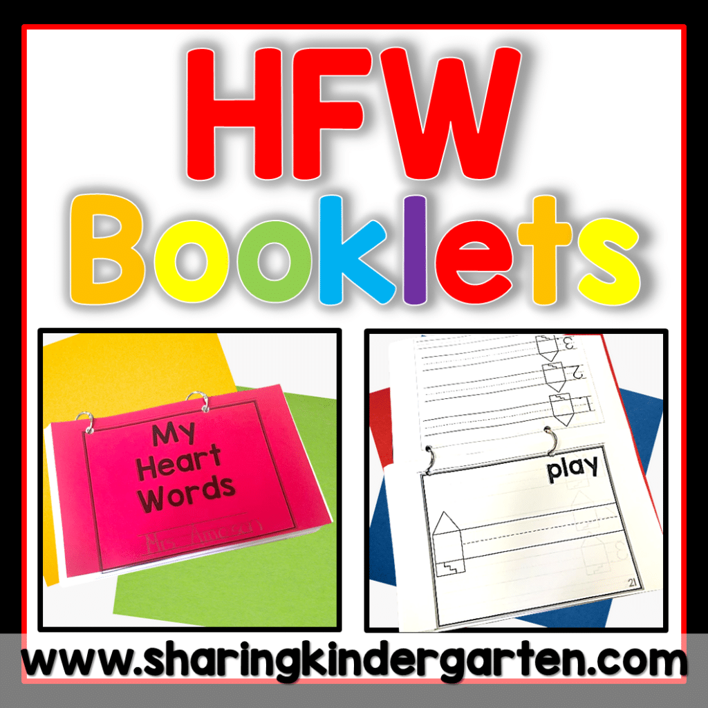 Heart Word, Red Word Book, Irregular Word Book, Booklet, or Mini Books for HFW