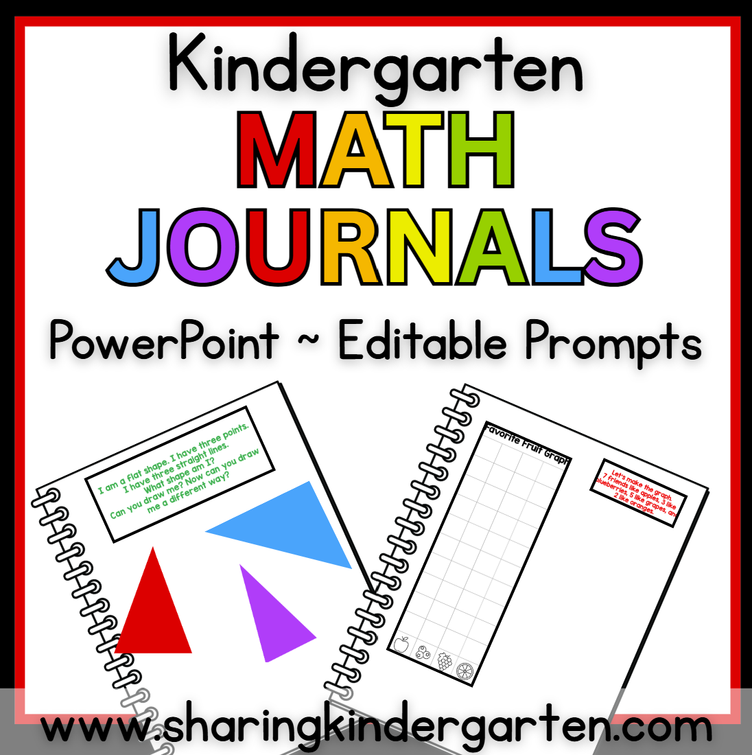 Kindergarten Math Journals