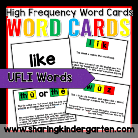 UFLI Heart Words Word Cards (UFLI Words)