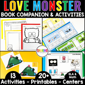 Love Monster Book Companion Activities Printables