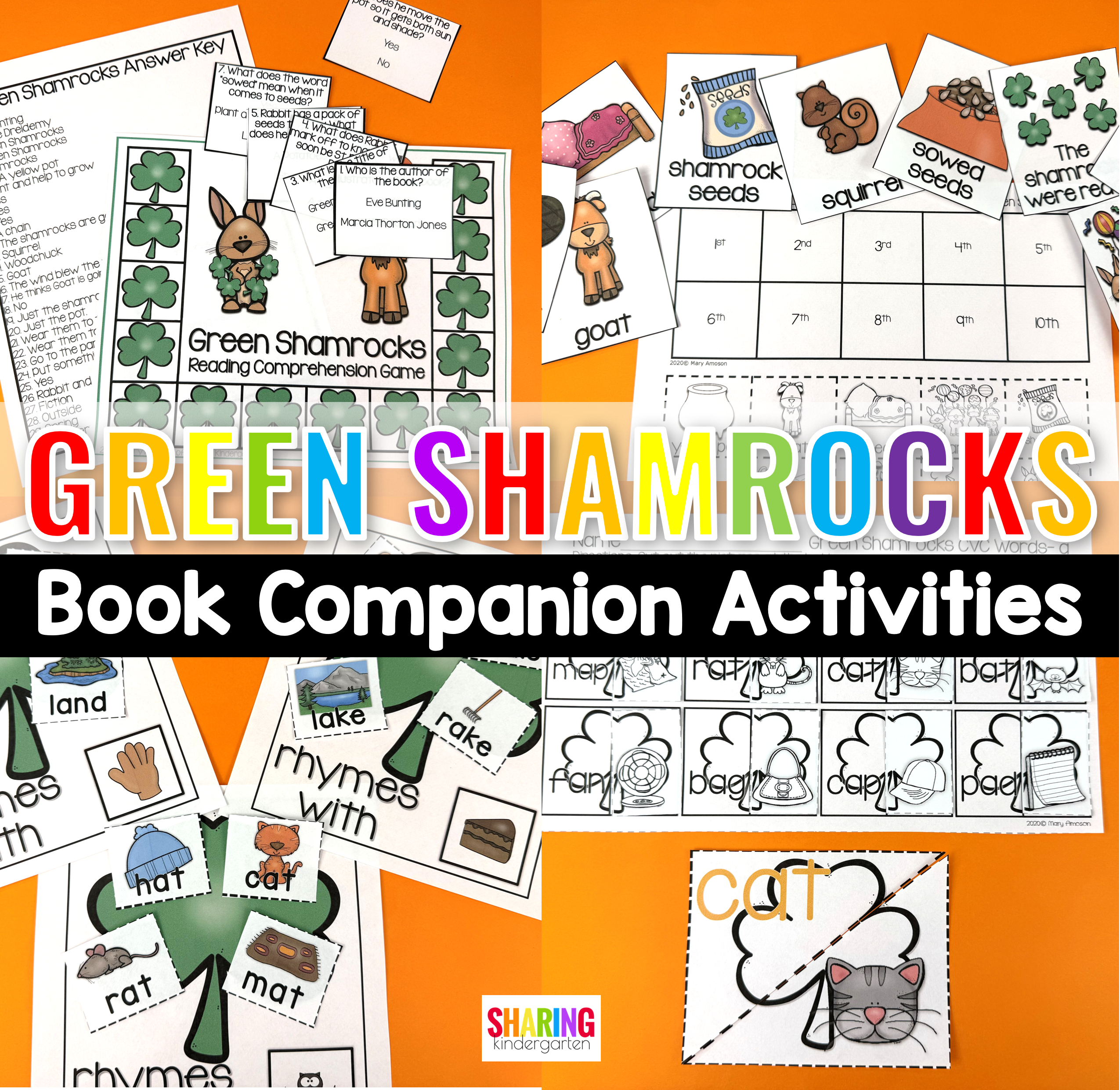 Green Shamrock Book Activities