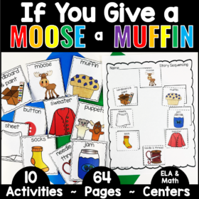 If You Give a Moose a Muffin Activities Printables