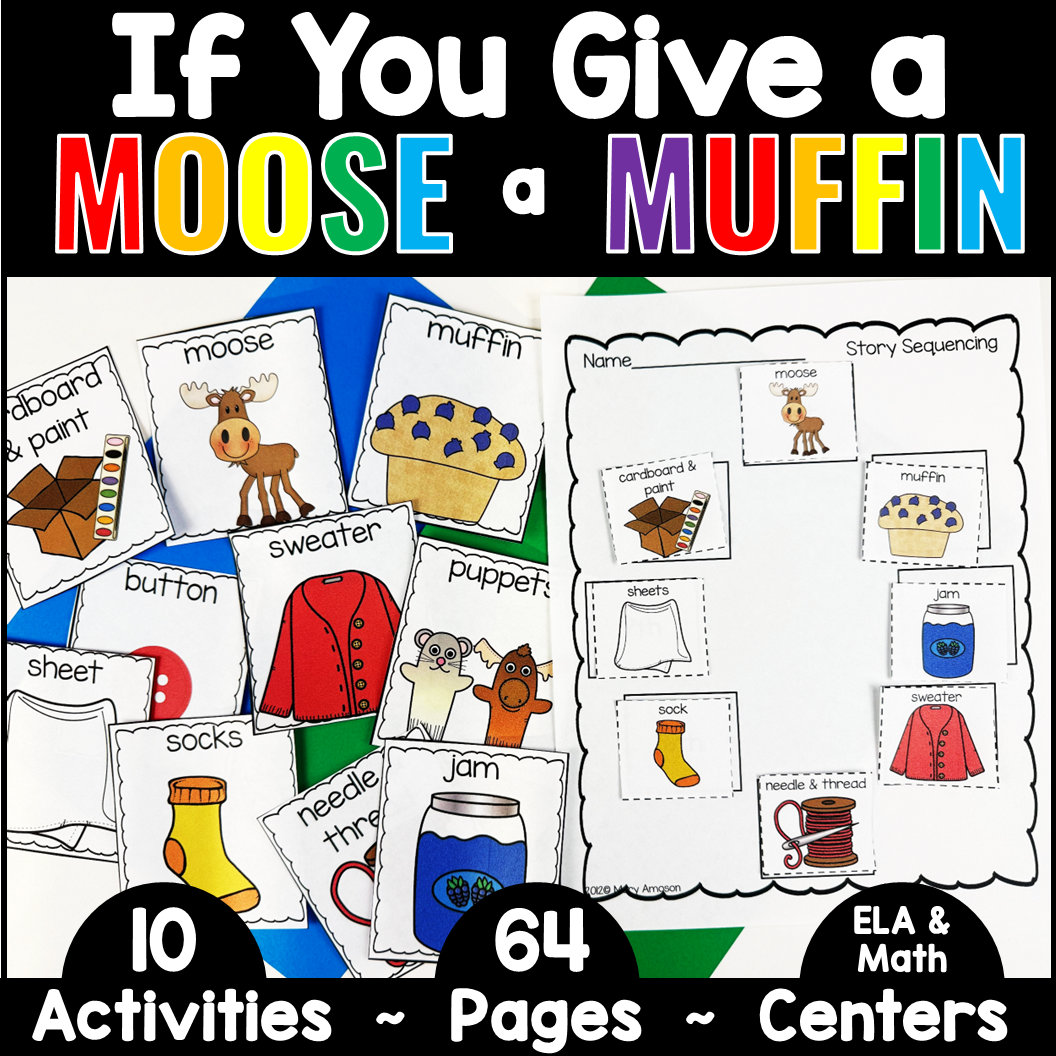If You Give a Moose a Muffin Activities Printables